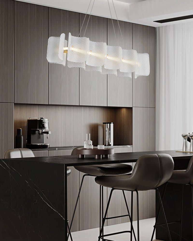 Virinia Postmoderne Luxus-Pendelleuchte aus Messing und Glas-Letslighting