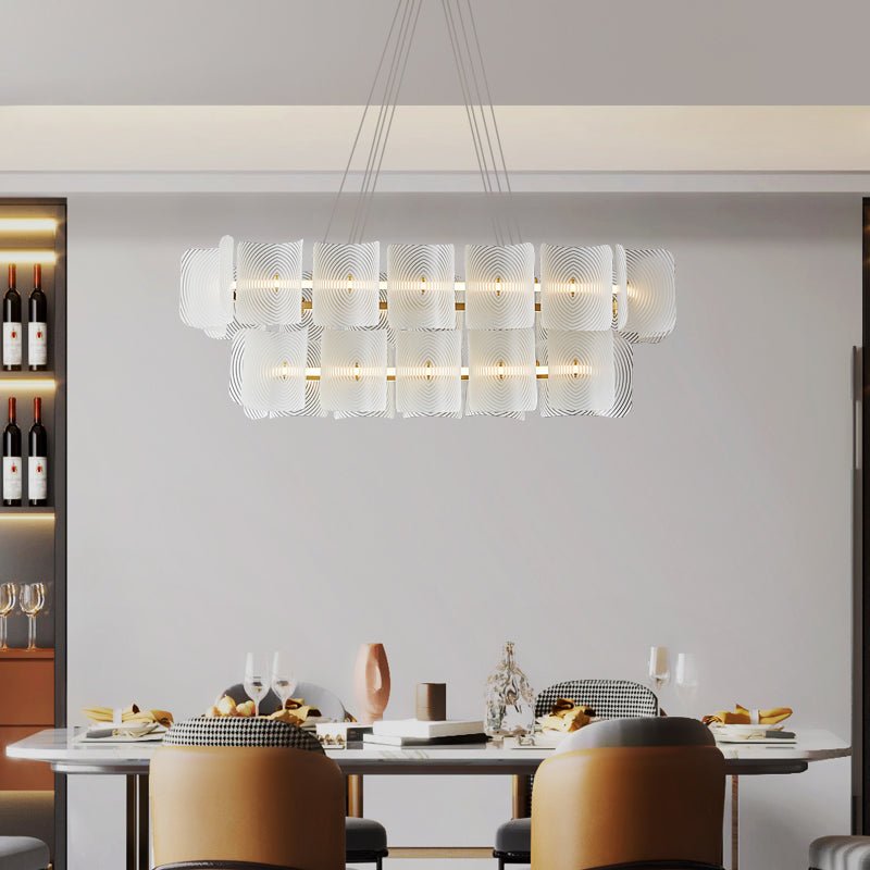 Virinia Postmoderne Luxus-Pendelleuchte aus Messing und Glas-Letslighting