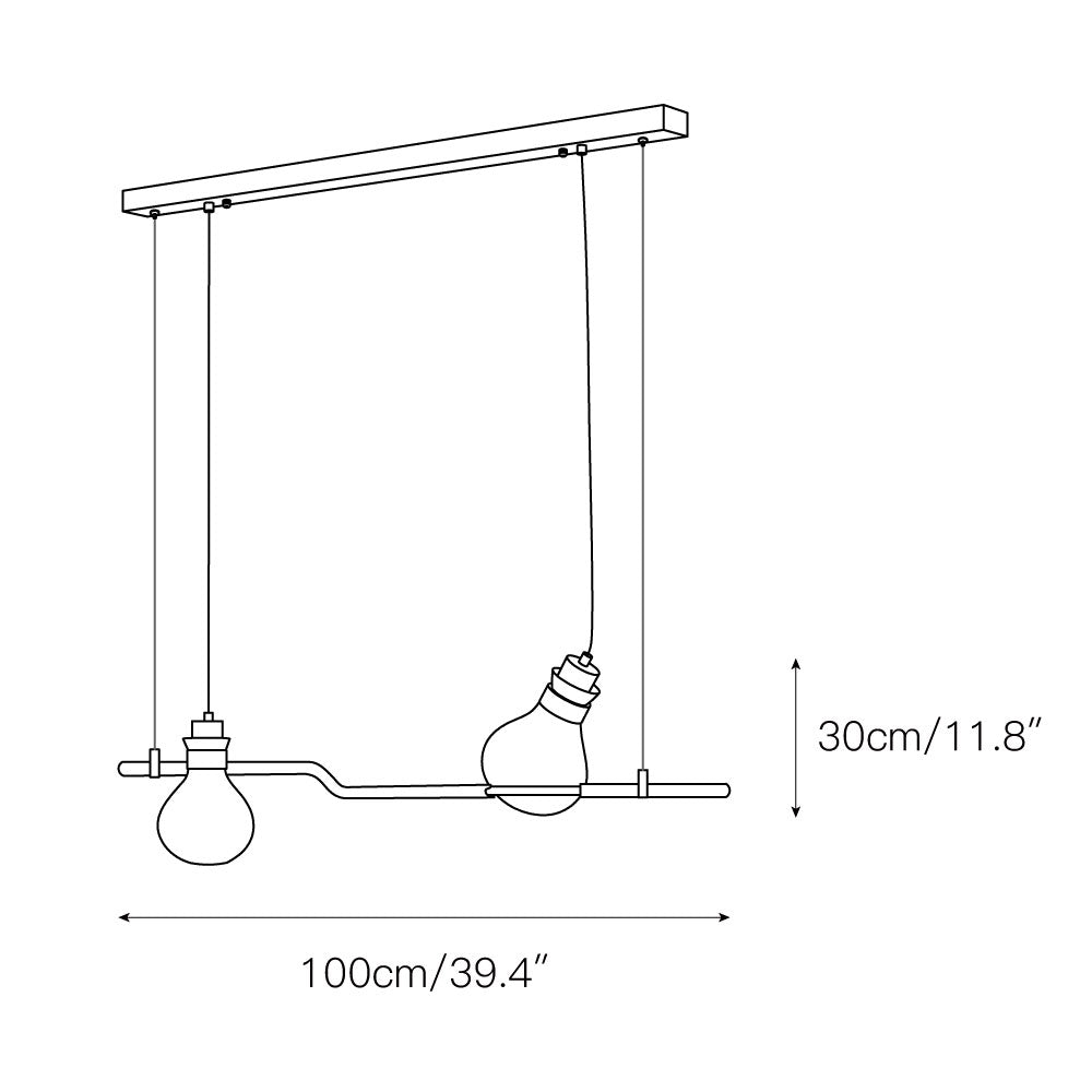Votheor Einzigartig Seil Glas Pendelleuchte-Letslighting