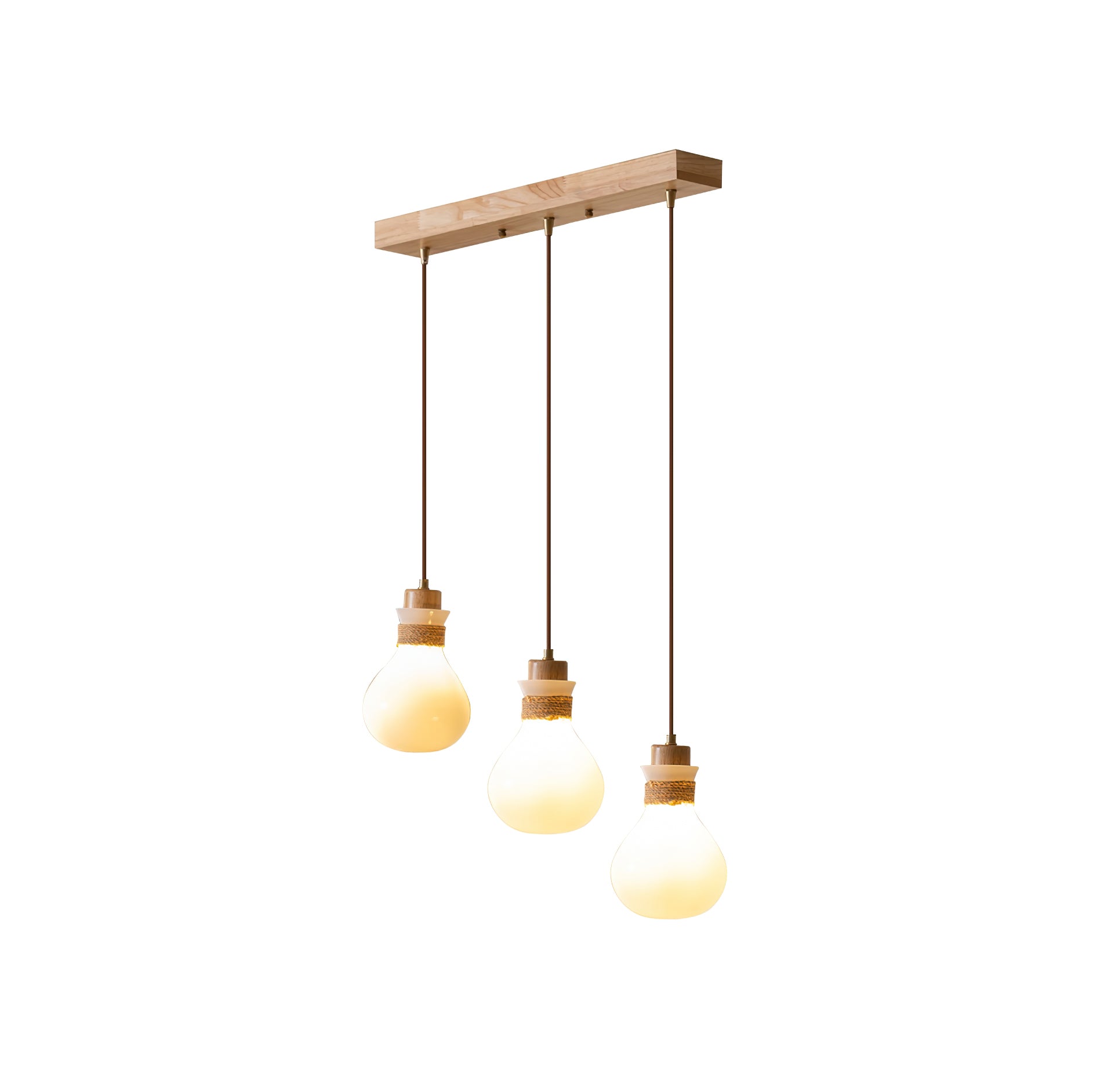 Votheor Einzigartig Seil Glas Pendelleuchte-Letslighting