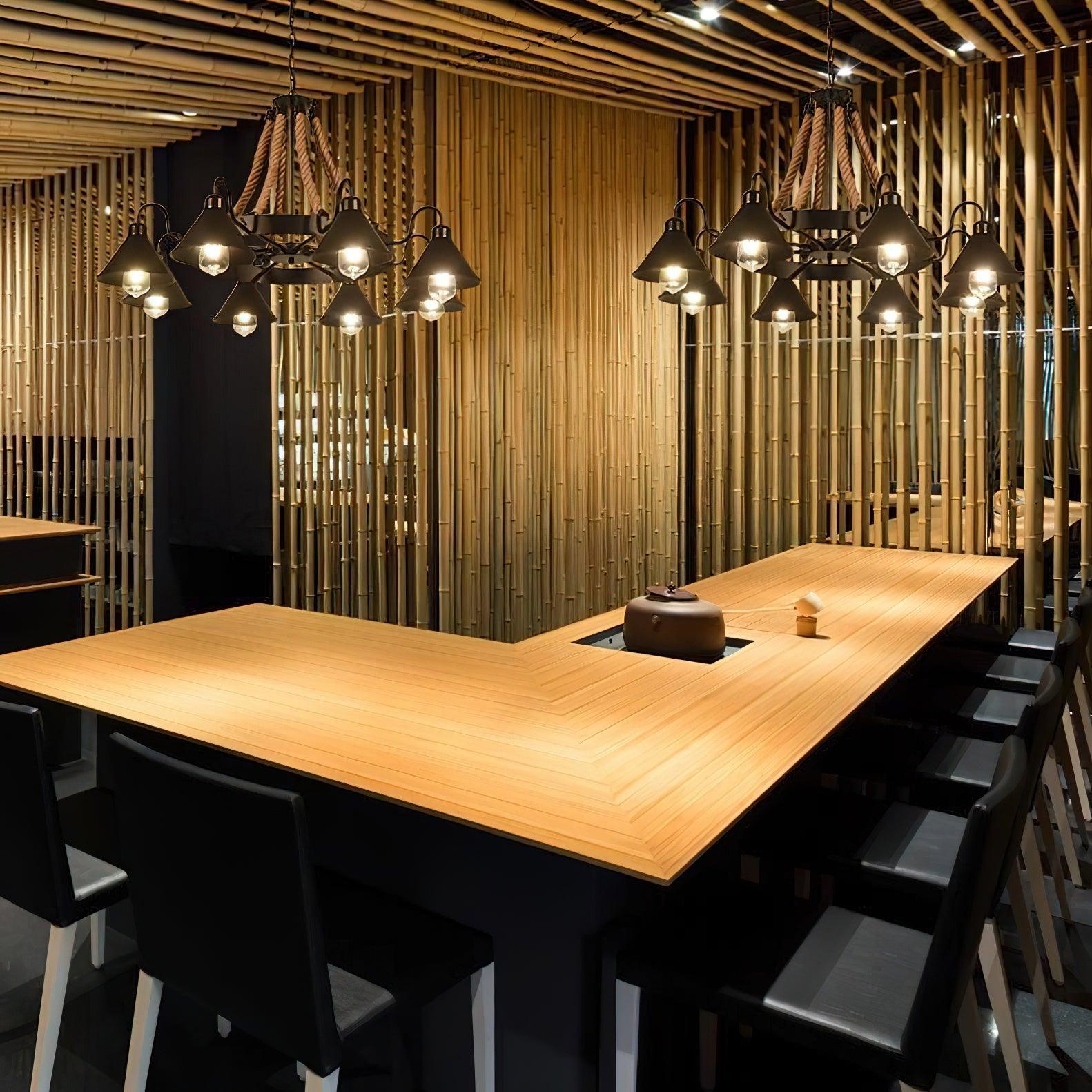 Aiden Industrial Metal Chandelier - Blowlighting