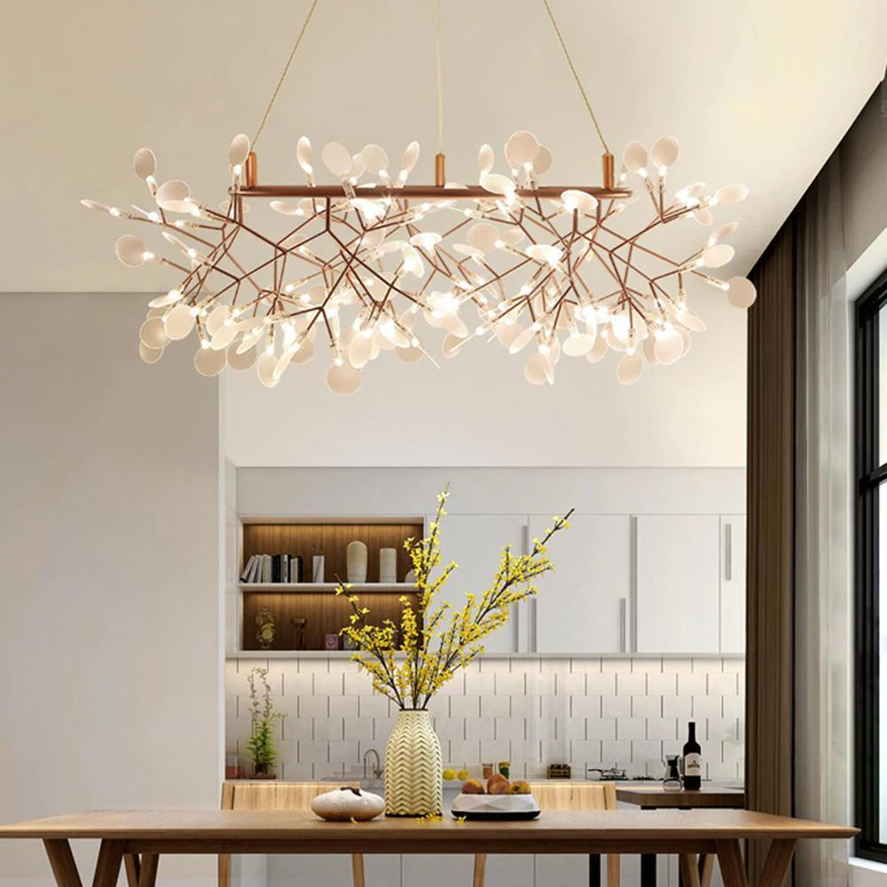 Lior Einzigartiger Sputnik-Kronleuchter im Art-Déco-Stil mit Glühwürmchen-Optik