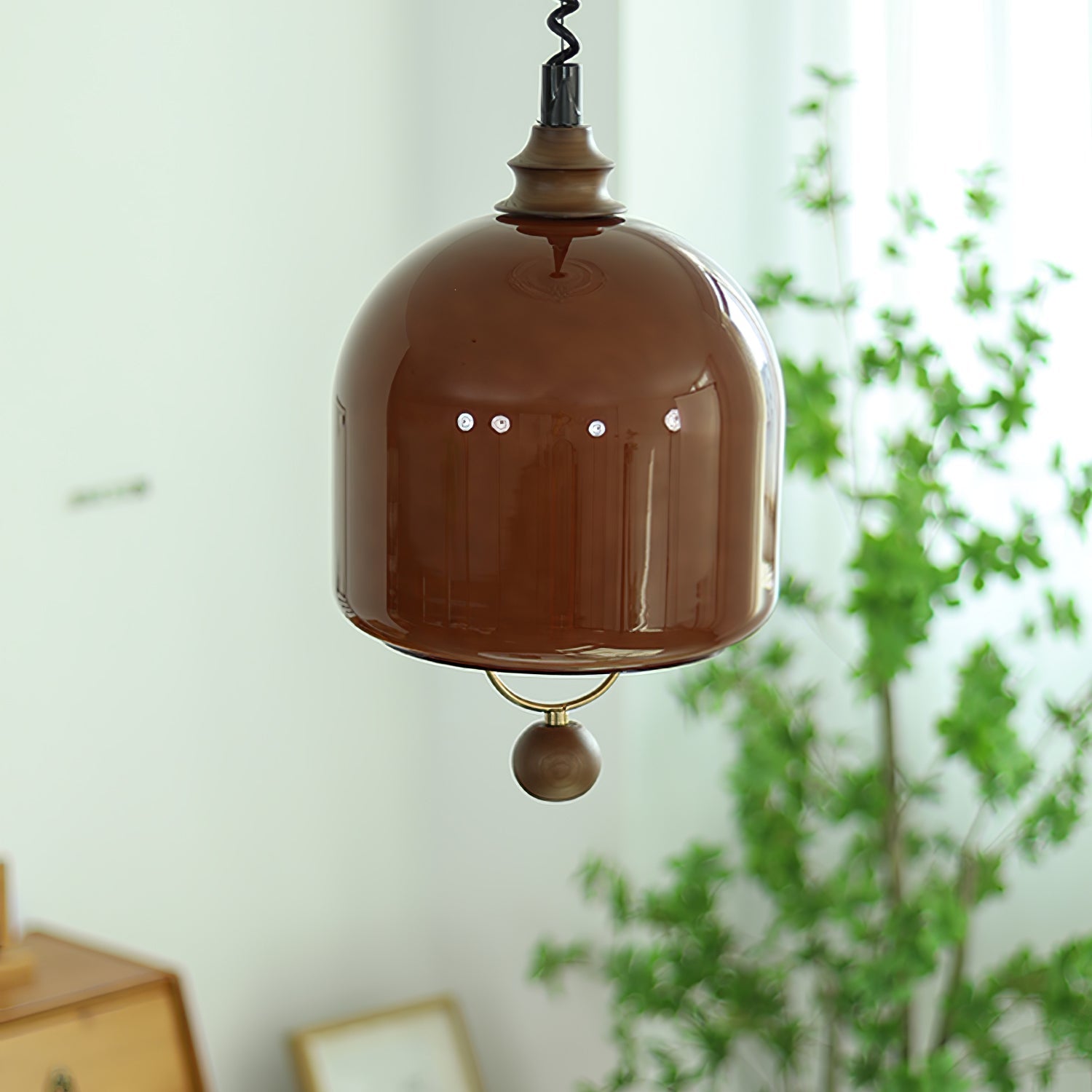 Yael Minimalistisch Holz Pendelleuchte-Letslighting