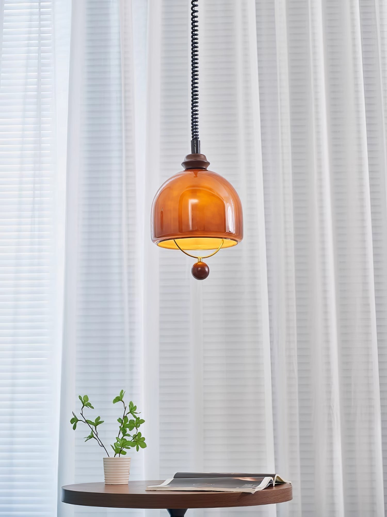 Yael Minimalistisch Holz Pendelleuchte-Letslighting