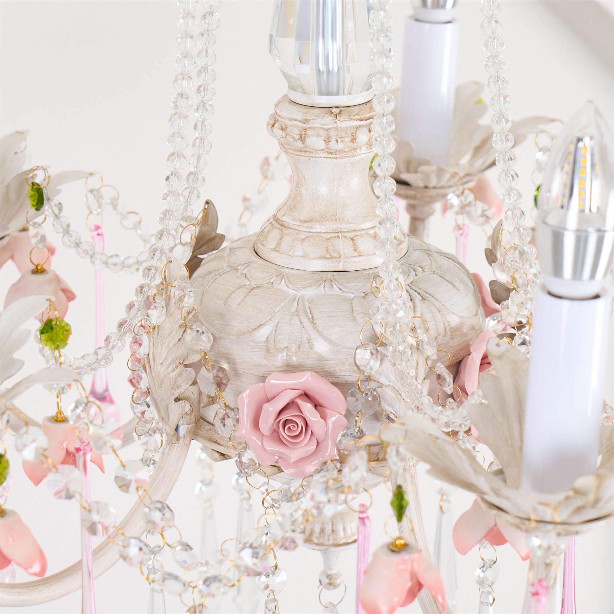 Cusoren Postmoderne Luxus Rose Keramik Kronleuchter-Letslighting