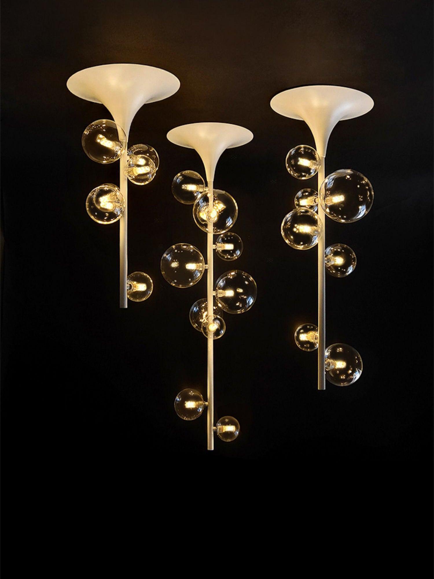 Lustra Pendelleuchte Messing Glas Kaskadierung-Letslighting