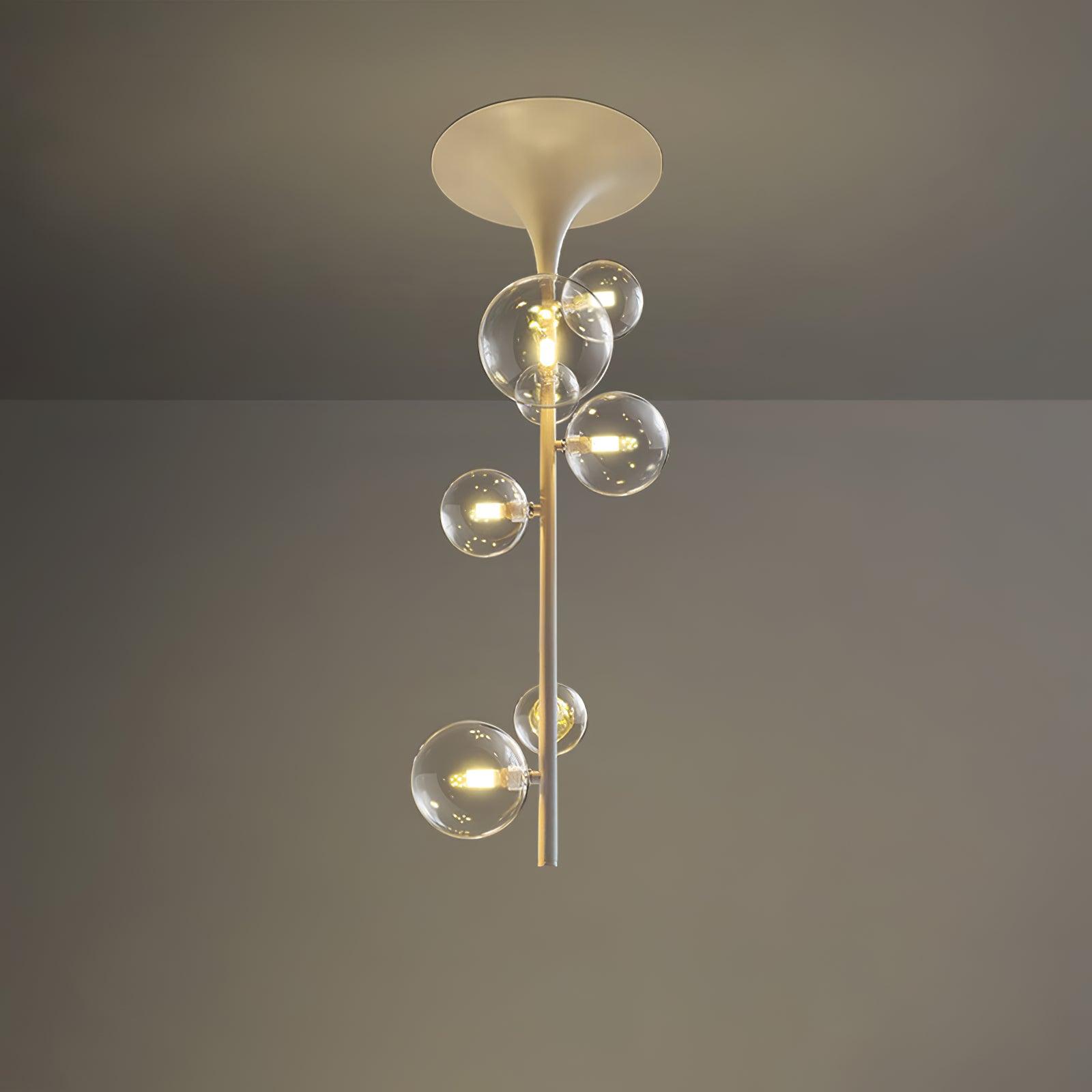 Lustra Pendelleuchte Messing Glas Kaskadierung-Letslighting