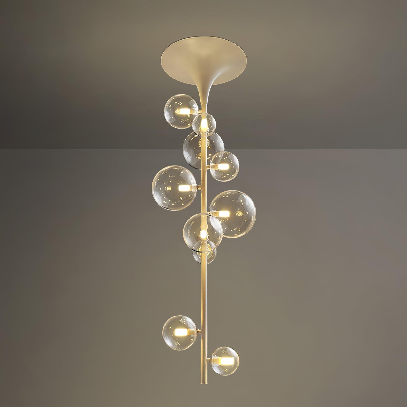 Lustra Pendelleuchte Messing Glas Kaskadierung-Letslighting
