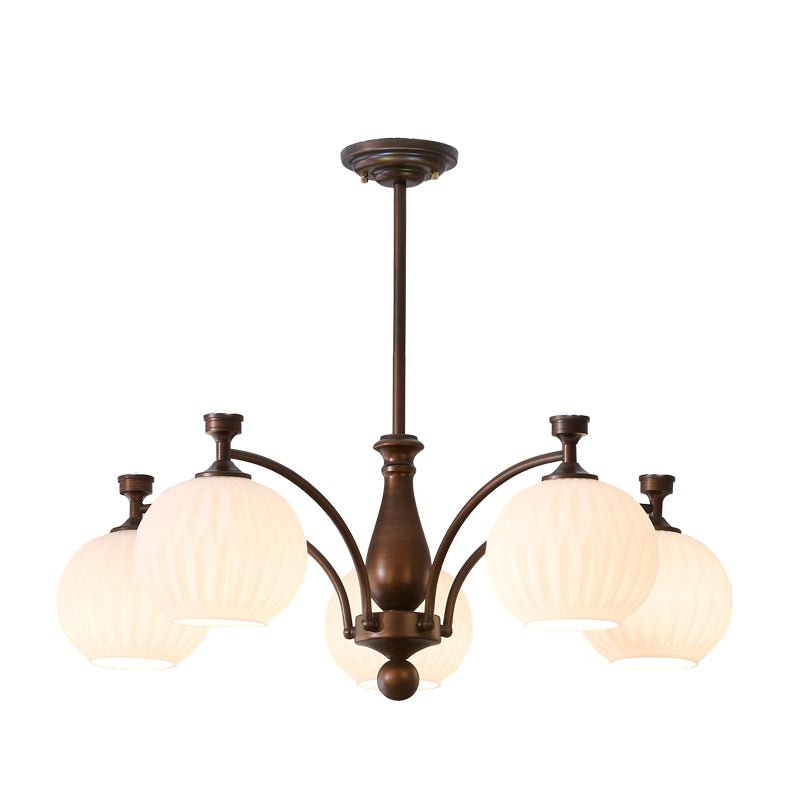 Aurora Kronleuchter Orb Frosted Vintage-Letslighting