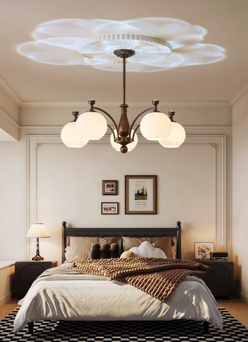 Aurora Kronleuchter Orb Frosted Vintage-Letslighting