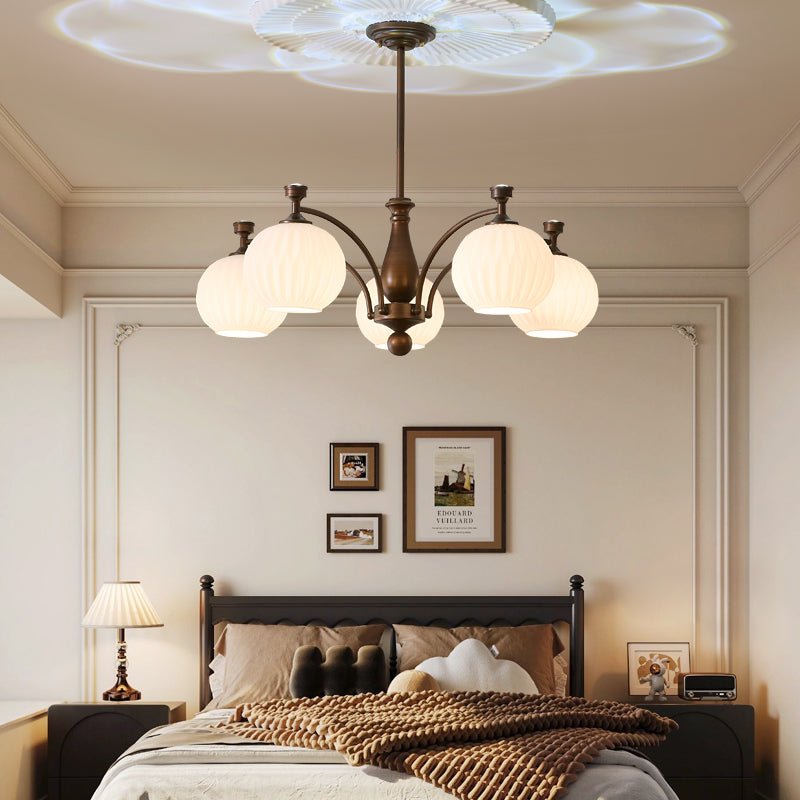 Aurora Kronleuchter Orb Frosted Vintage-Letslighting