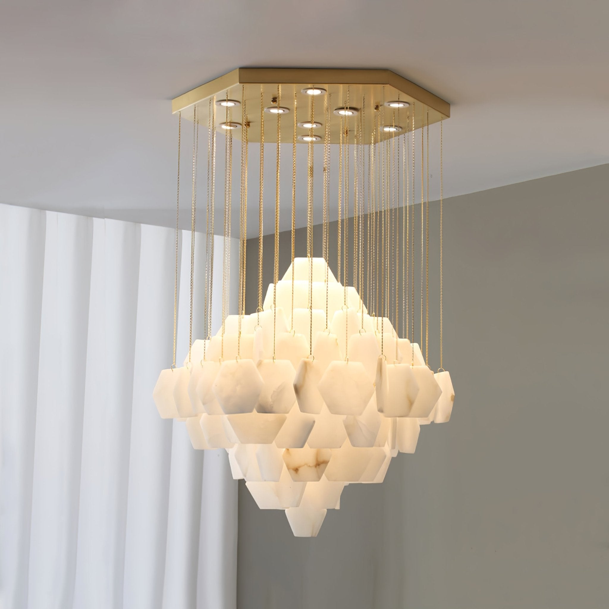 Aurelia Luxury Alabaster Chandelier - Neutralighting