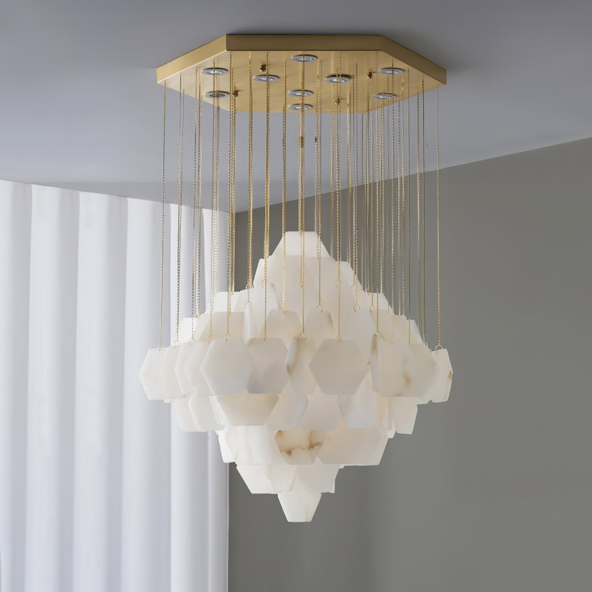 Aurelia Luxury Alabaster Chandelier - Neutralighting