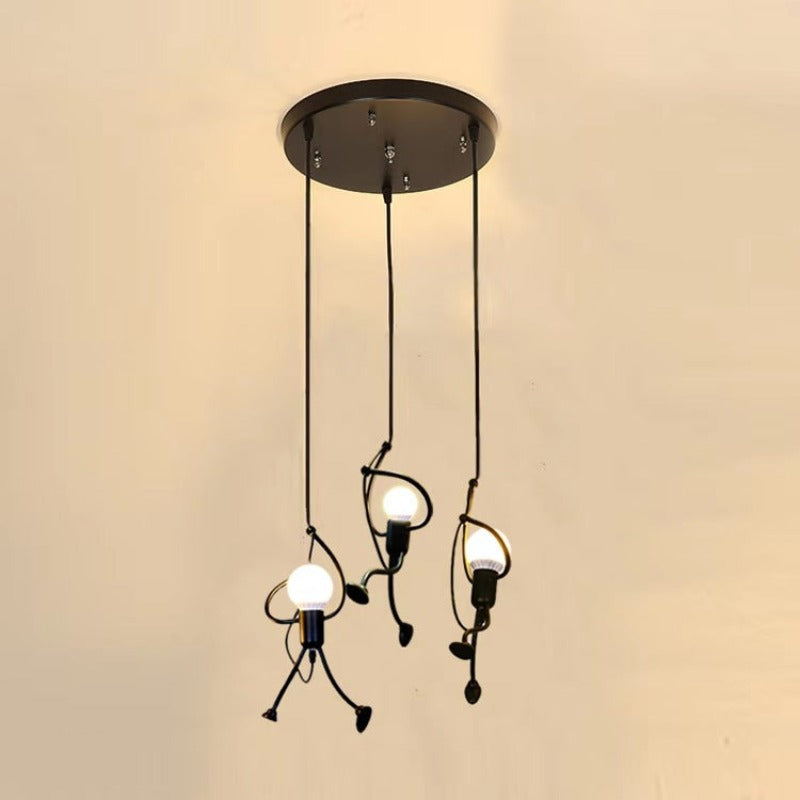 Silva Retro Modern LED Pendelleuchte Schwarz/Weiß, Esstisch