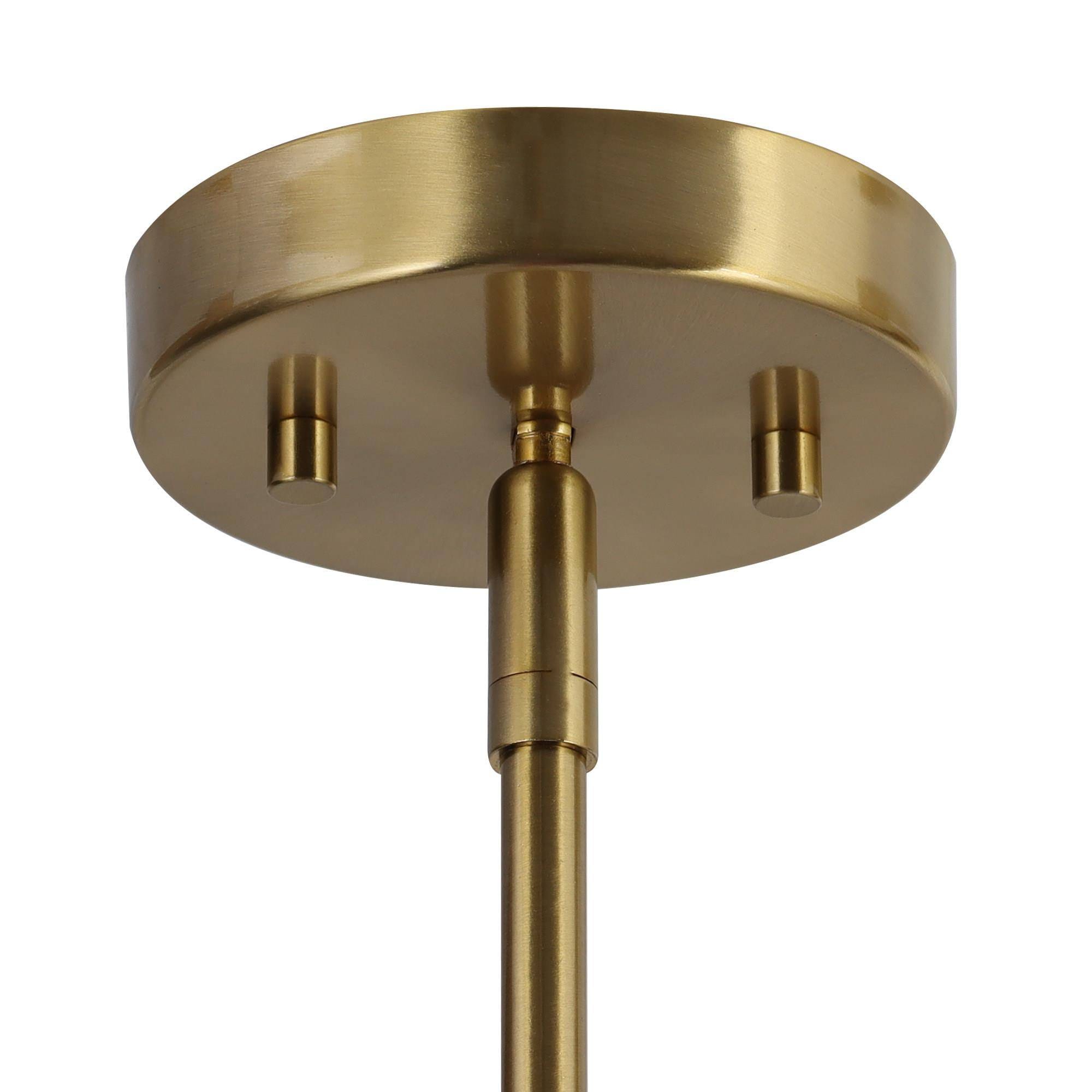 Nysilan Industrieller Vintage Kronleuchter aus Messing mit Stoffbezug-Letslighting