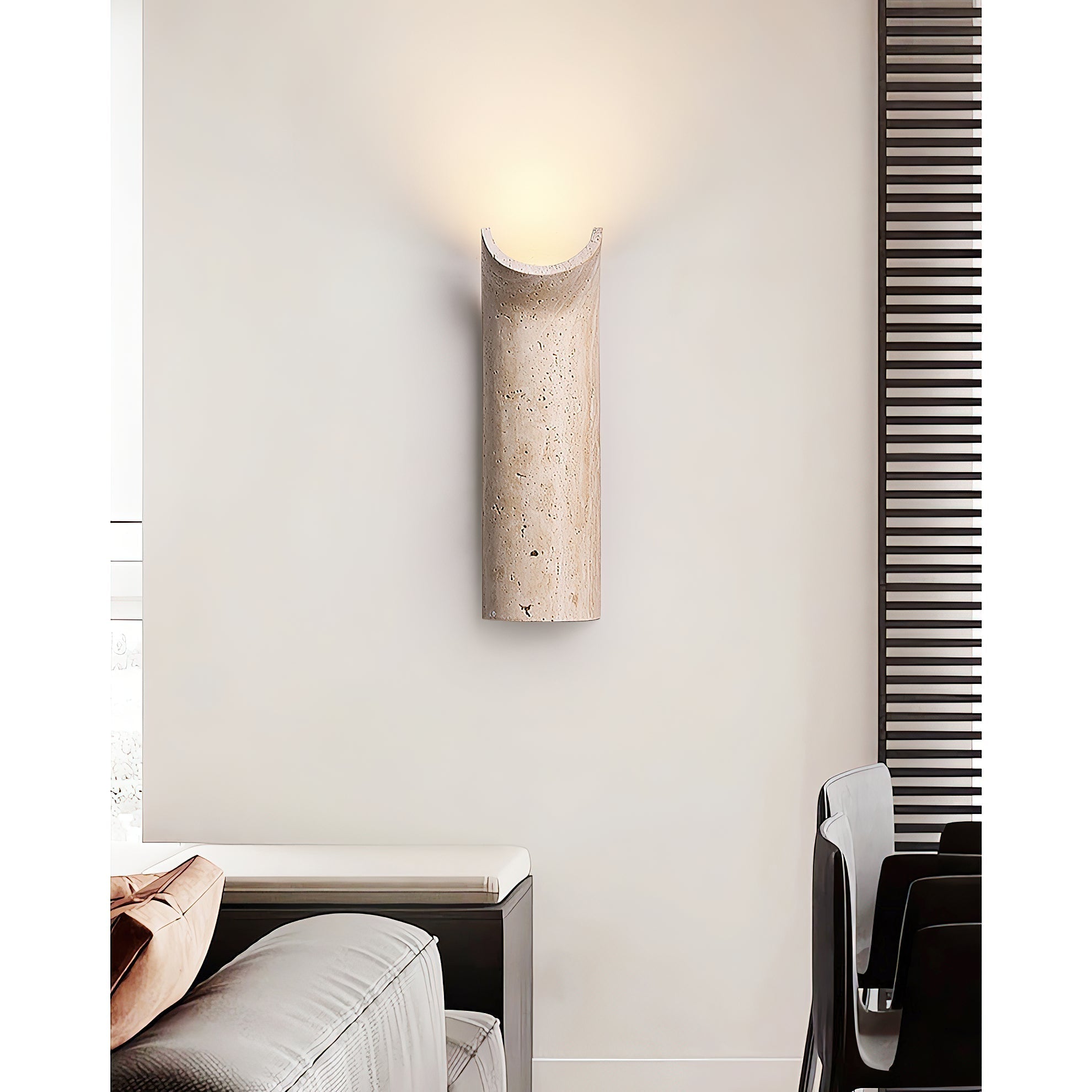 Cusolion Modern Minimalist Travertine Wall Lamp - Letslighting