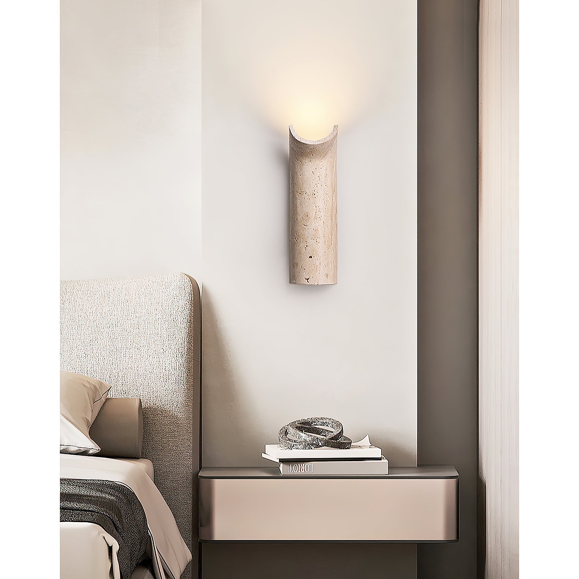 Cusolion Modern Minimalist Travertine Wall Lamp - Letslighting
