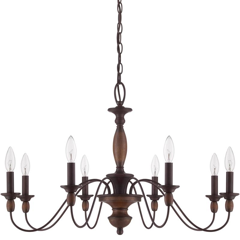 Cutheus Vintage Industrie Holz Kronleuchter-Letslighting