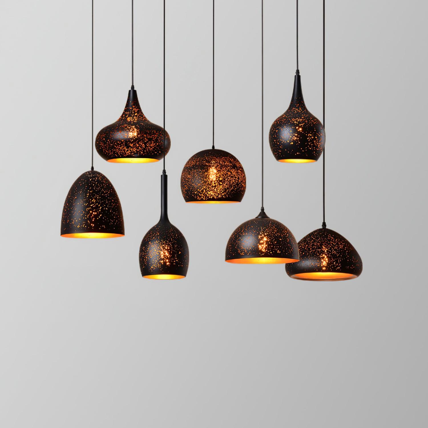 Solara Industrielle Vintage Hohlpendelleuchte-Letslighting