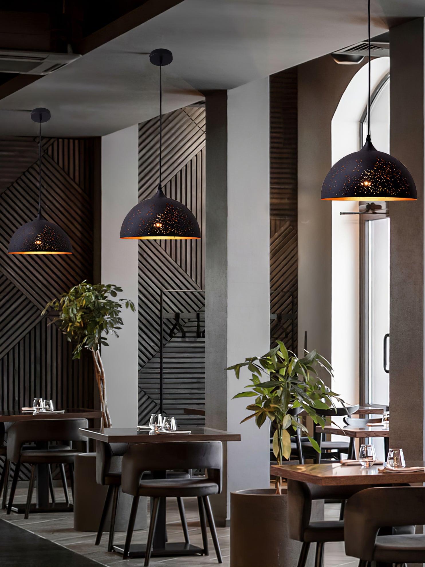 Solara Industrielle Vintage Hohlpendelleuchte-Letslighting