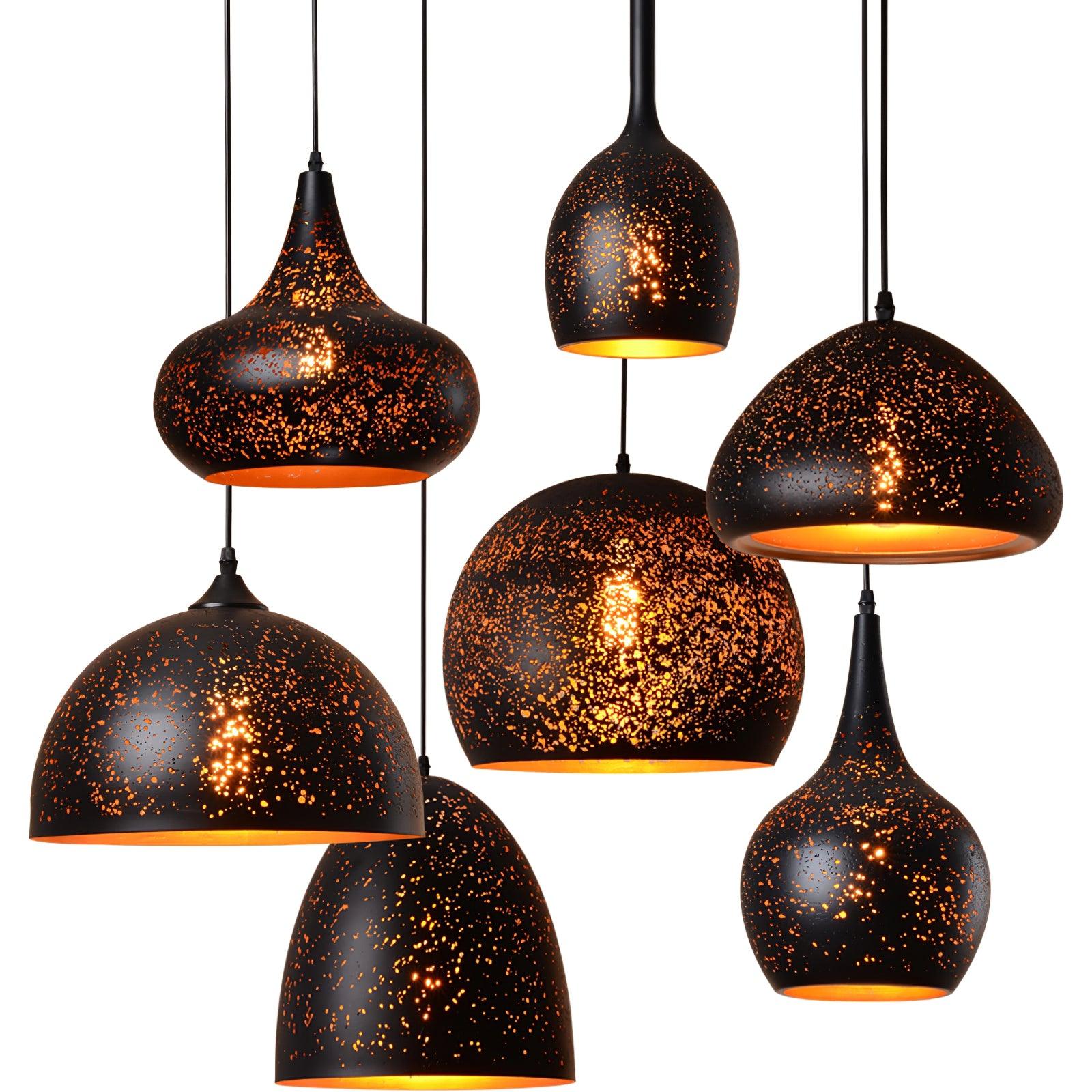 Solara Industrielle Vintage Hohlpendelleuchte-Letslighting
