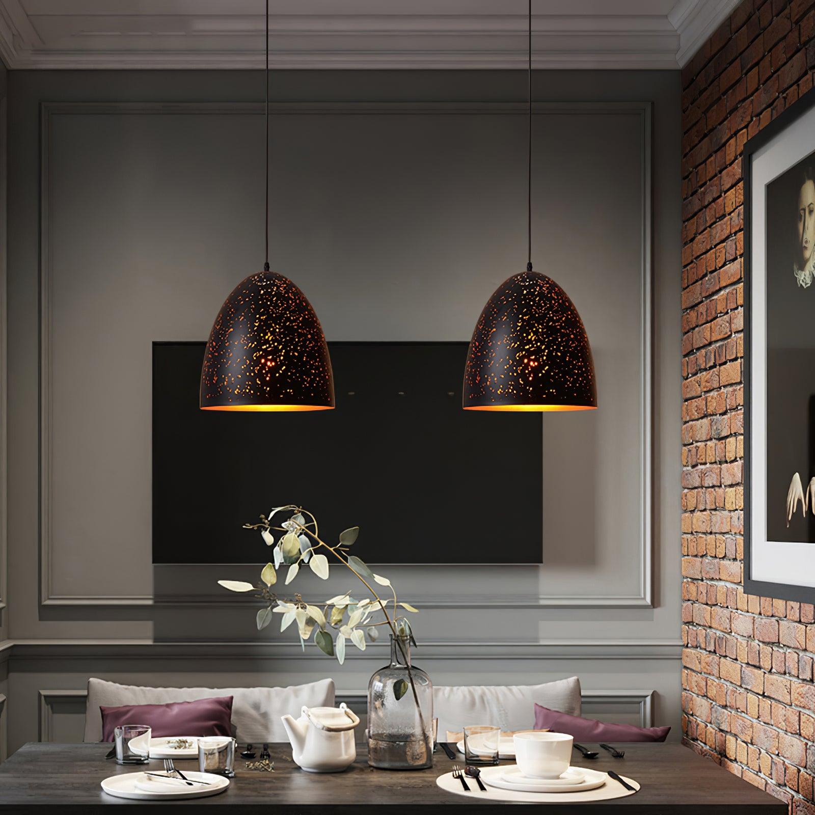 Solara Industrielle Vintage Hohlpendelleuchte-Letslighting