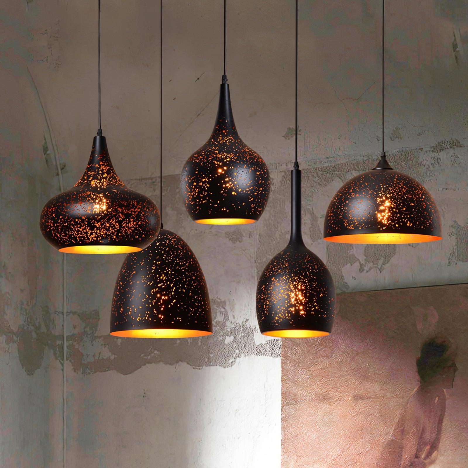 Solara Industrielle Vintage Hohlpendelleuchte-Letslighting