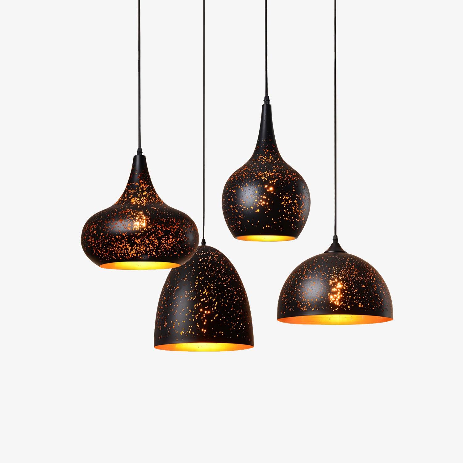Solara Industrielle Vintage Hohlpendelleuchte-Letslighting