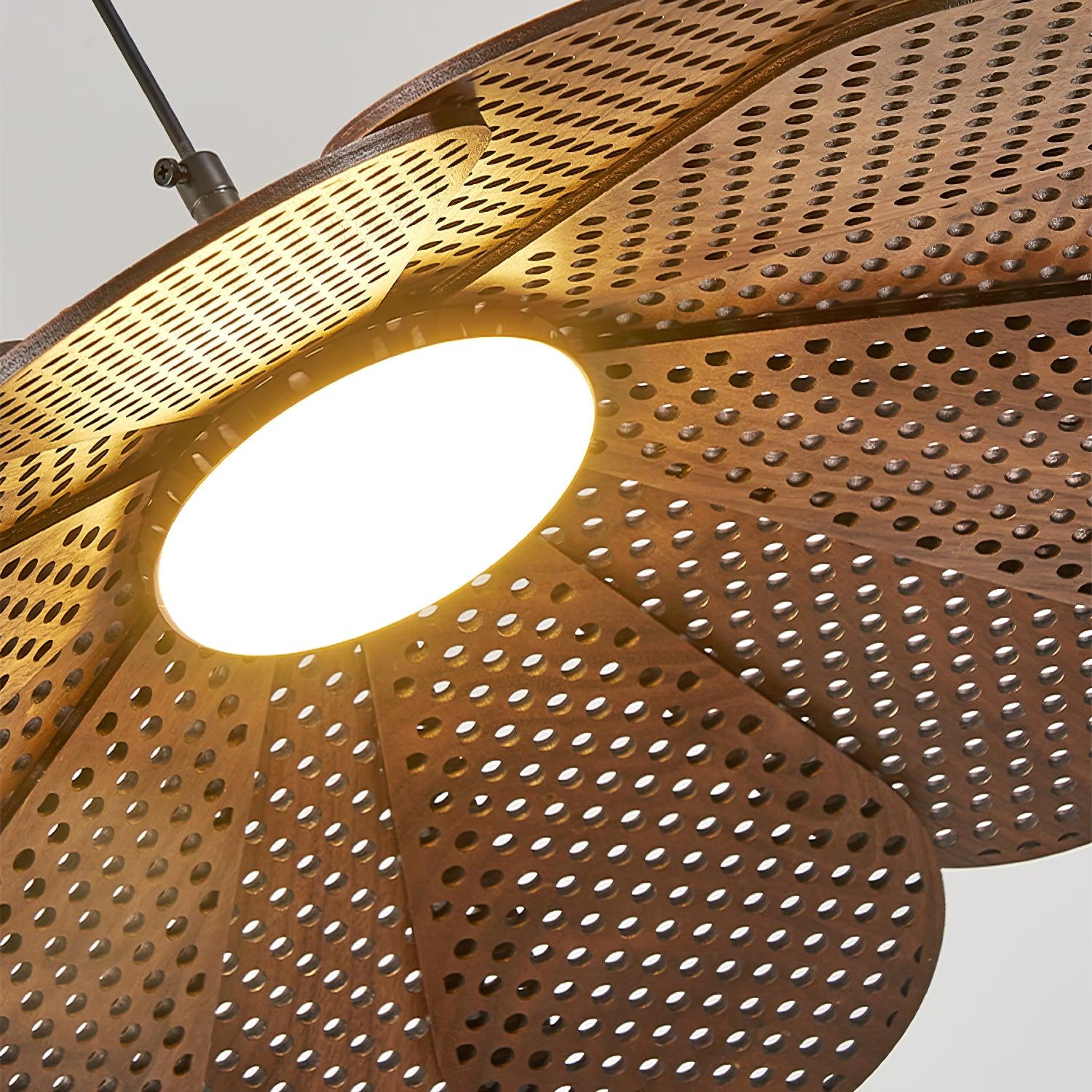 Zevarus Nordic Art Wabi-Sabi Holz Pendelleuchte-Letslighting