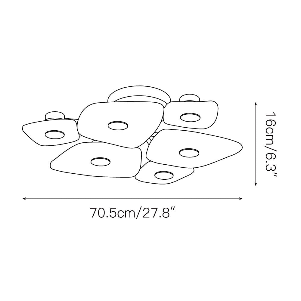 Cothaiel Individual Creativity Metal Alabaster Ceiling Lamp - Letslighting