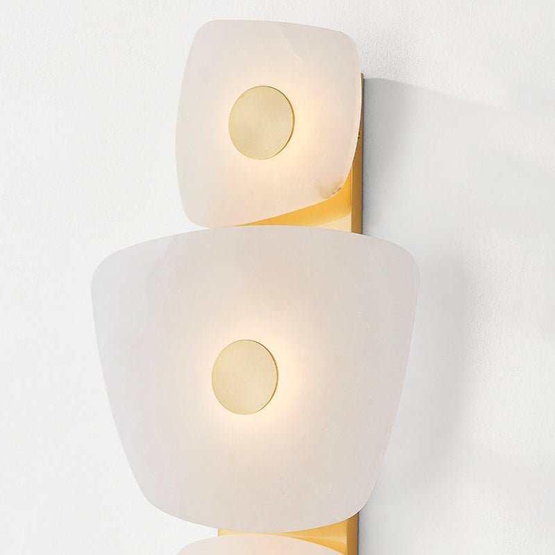 Vavenarae Asymmetric Alabaster Wall Light - Neutralighting