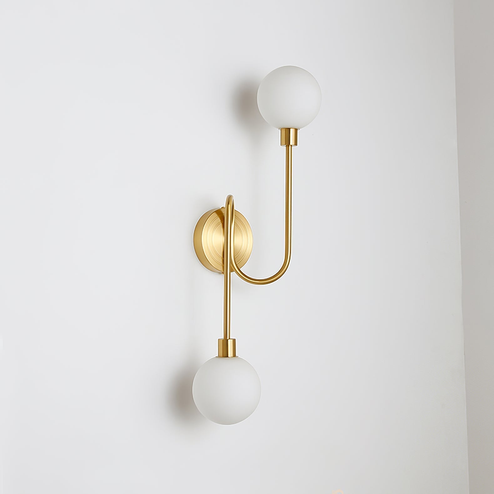 Holten Verstellbare Messing-Glas Wandleuchte-Letslighting