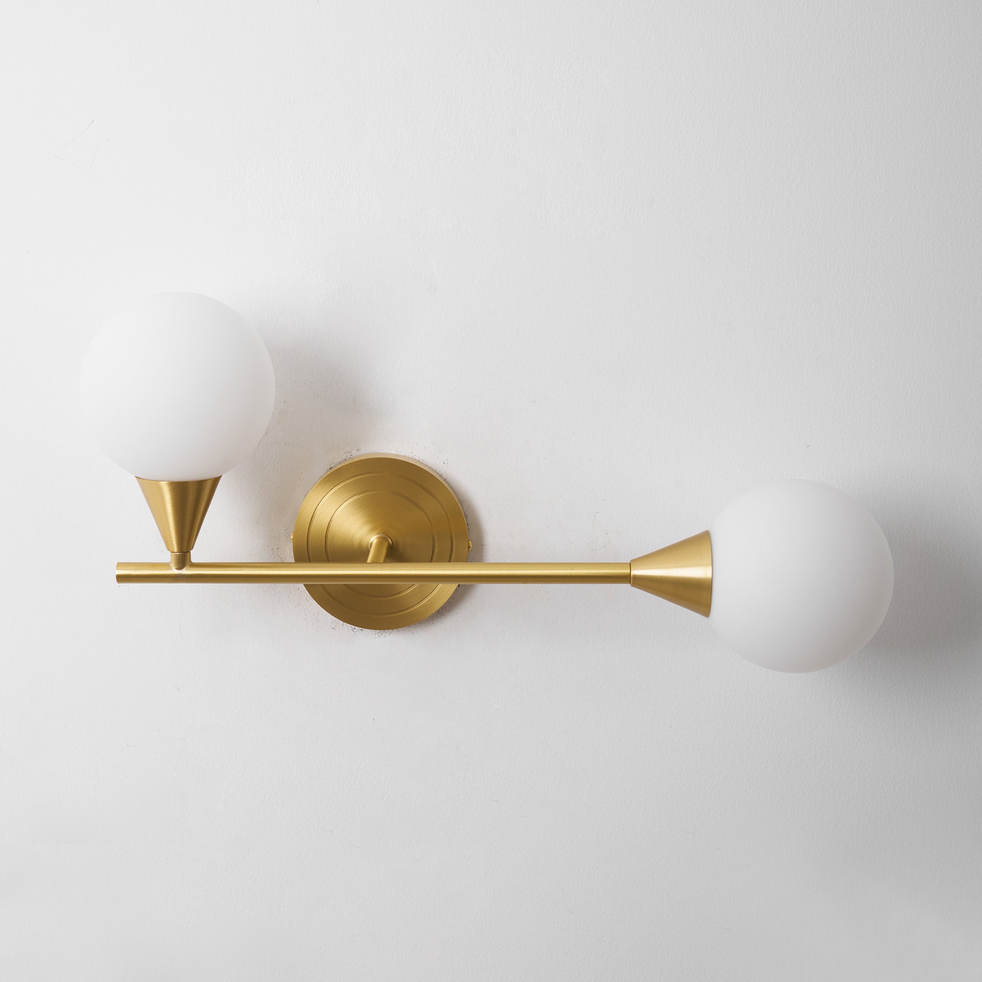 Holten Verstellbare Messing-Glas Wandleuchte-Letslighting