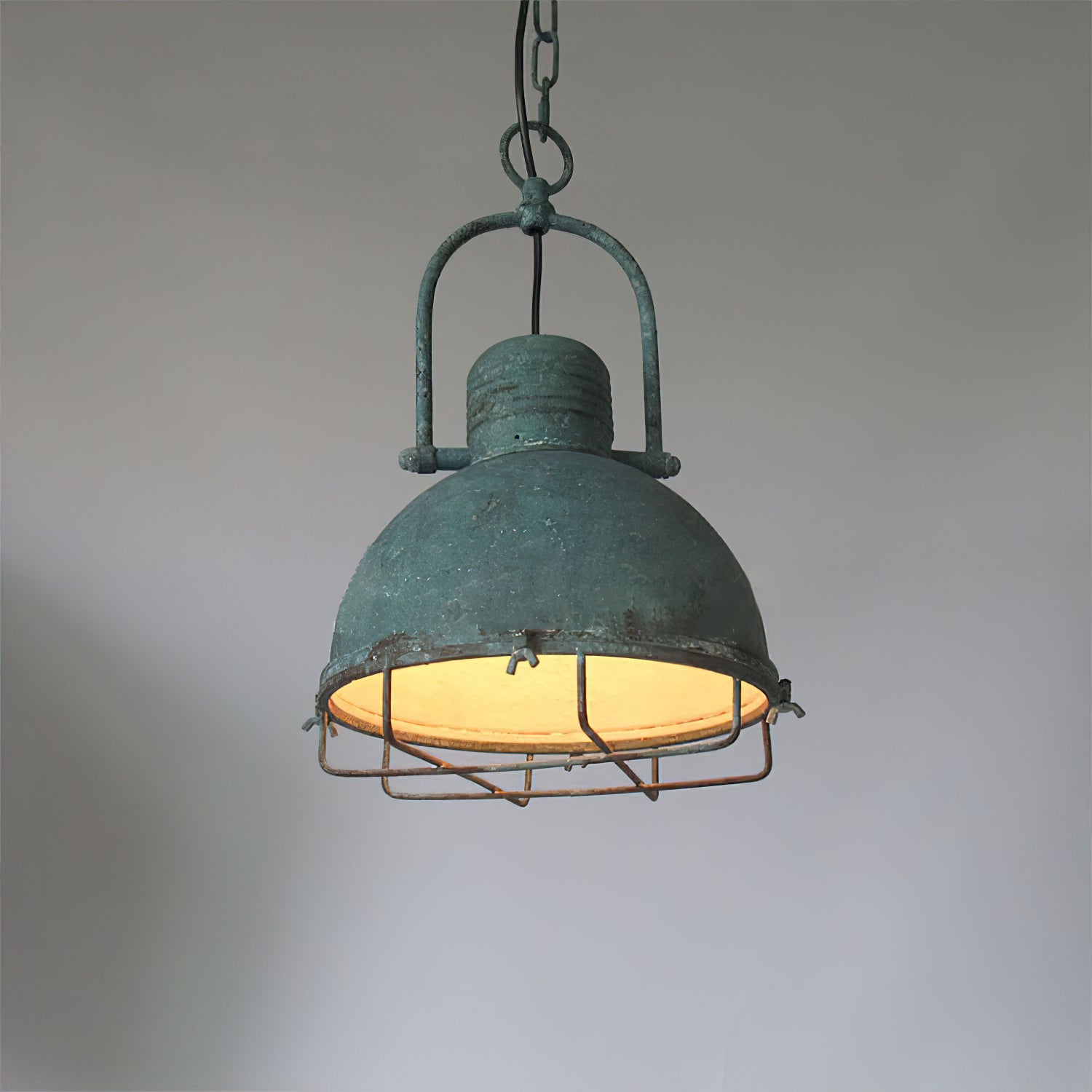 Hopedale Vintage Industrial Antik Grün Pendelleuchte-Letslighting