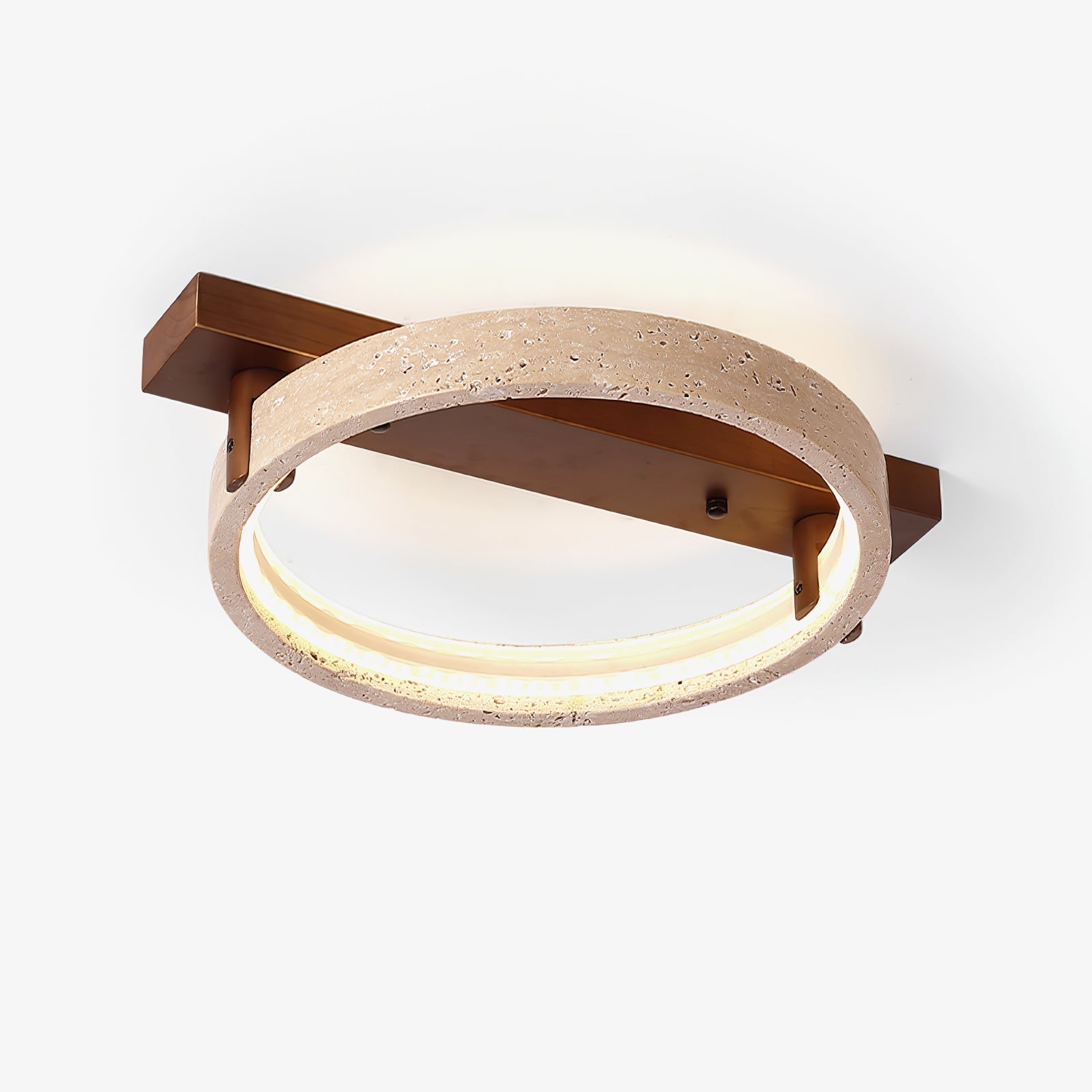 Ivlaeyra Ringed Travertine Wall Light - Neutralighting