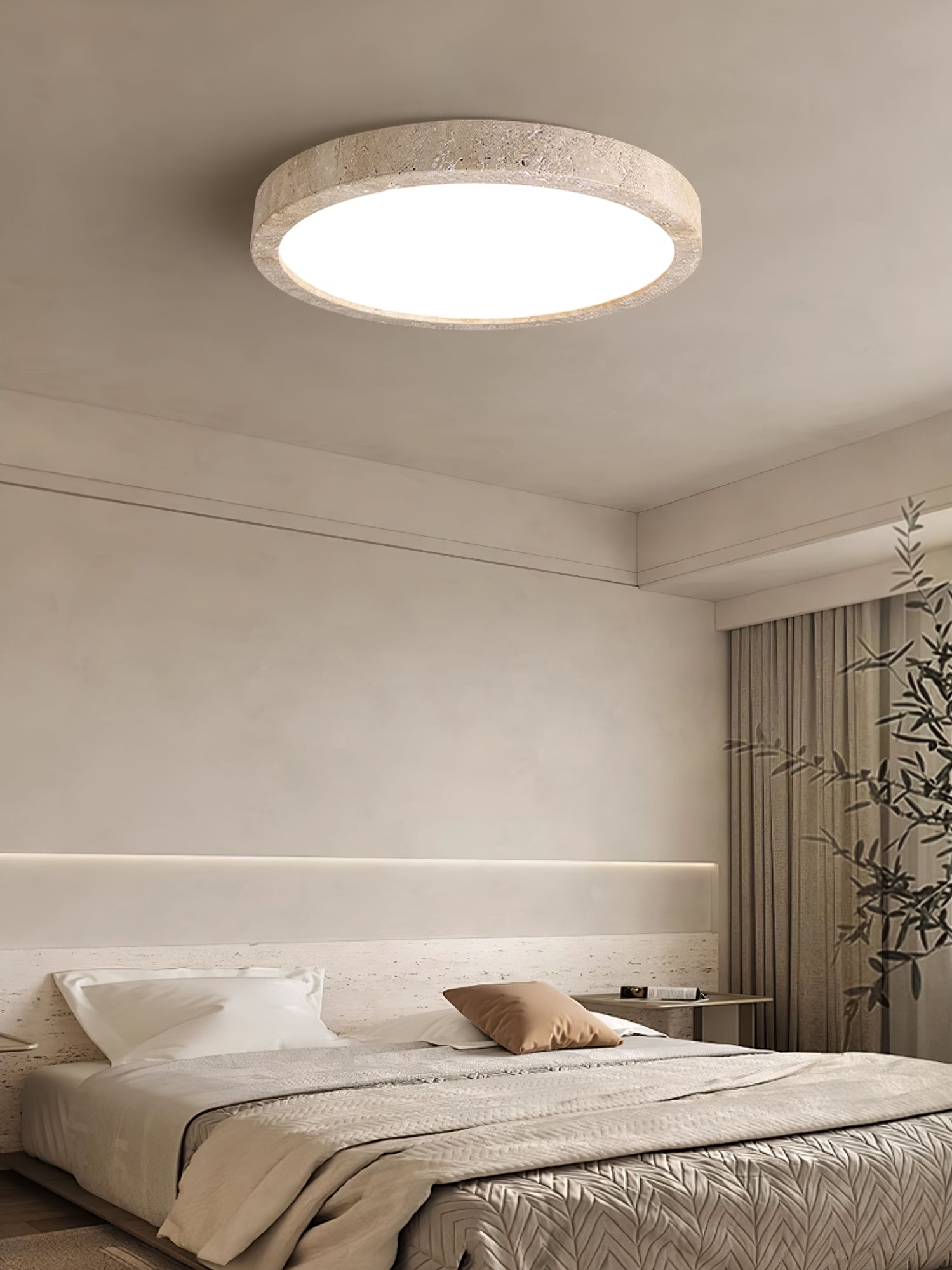Artalor Minimalist Travertine Ceiling Light - Neutralighting