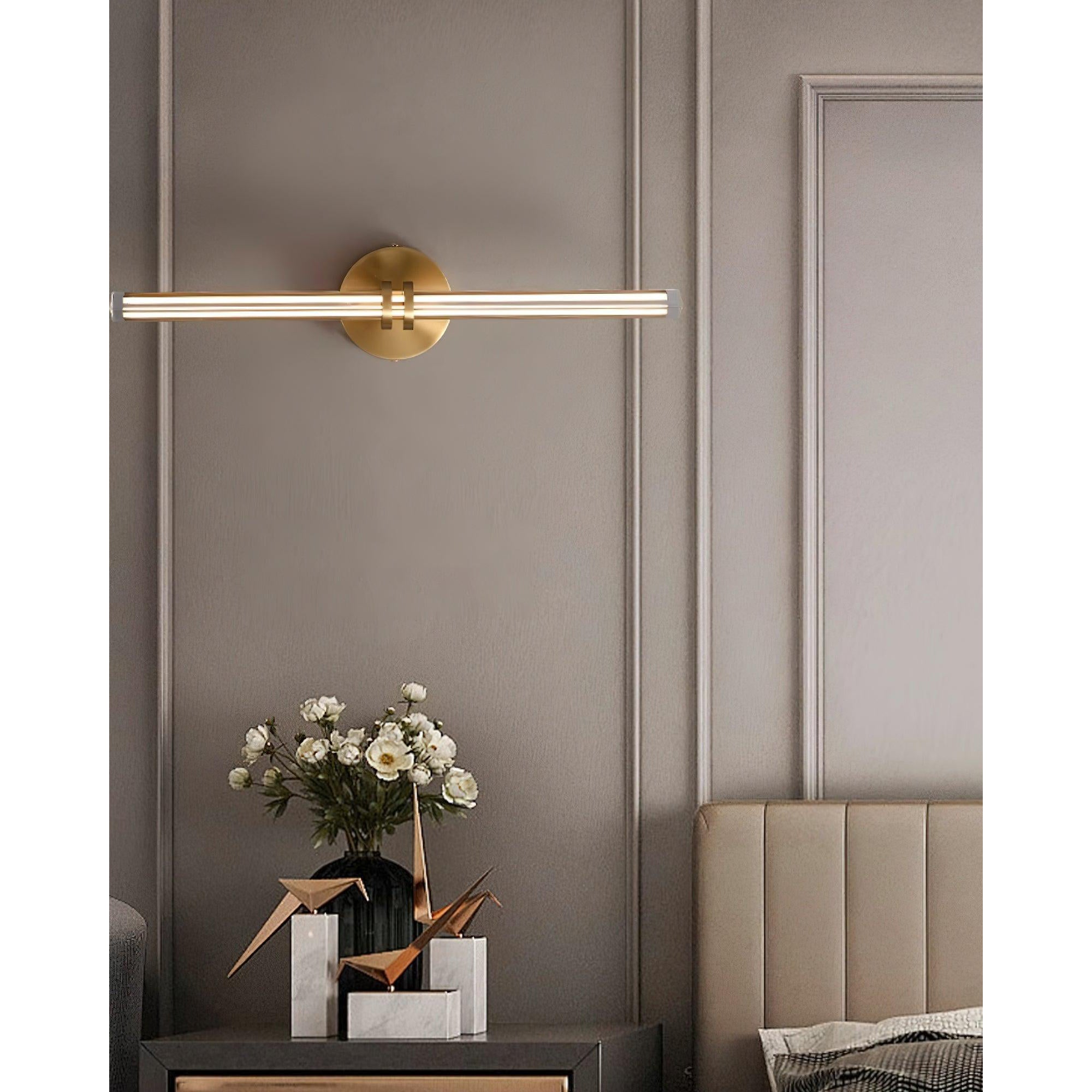 Horizon Messing Glas Wandleuchte-Letslighting
