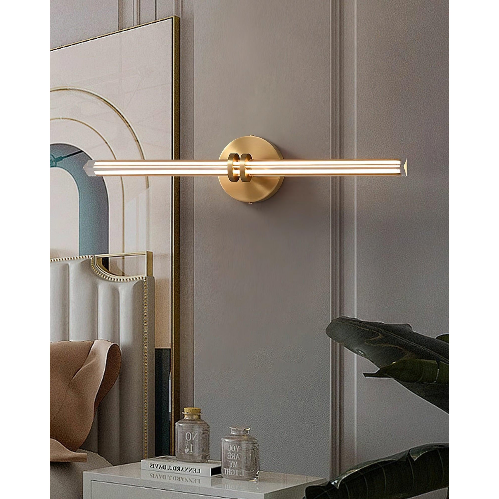 Horizon Messing Glas Wandleuchte-Letslighting