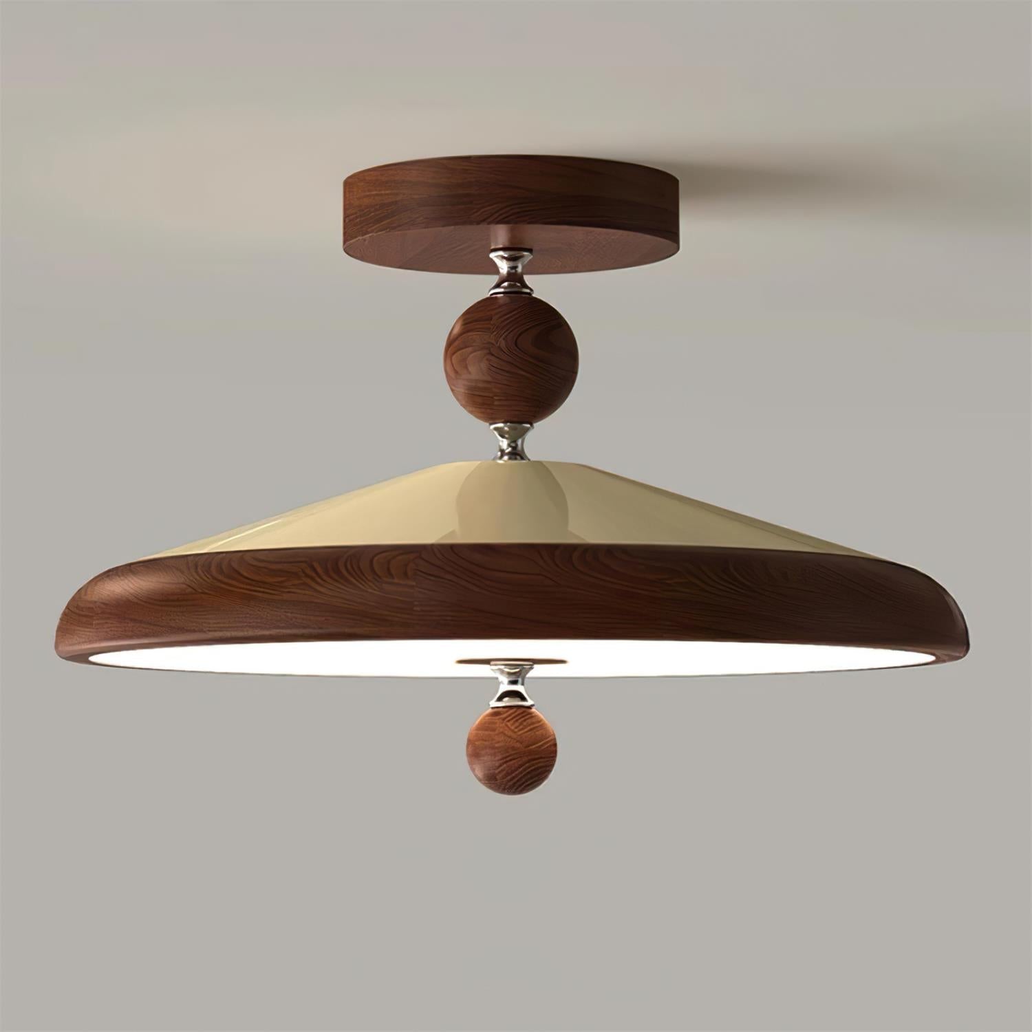 Belano Minimalistische Deckenleuchte aus Holz-Letslighting
