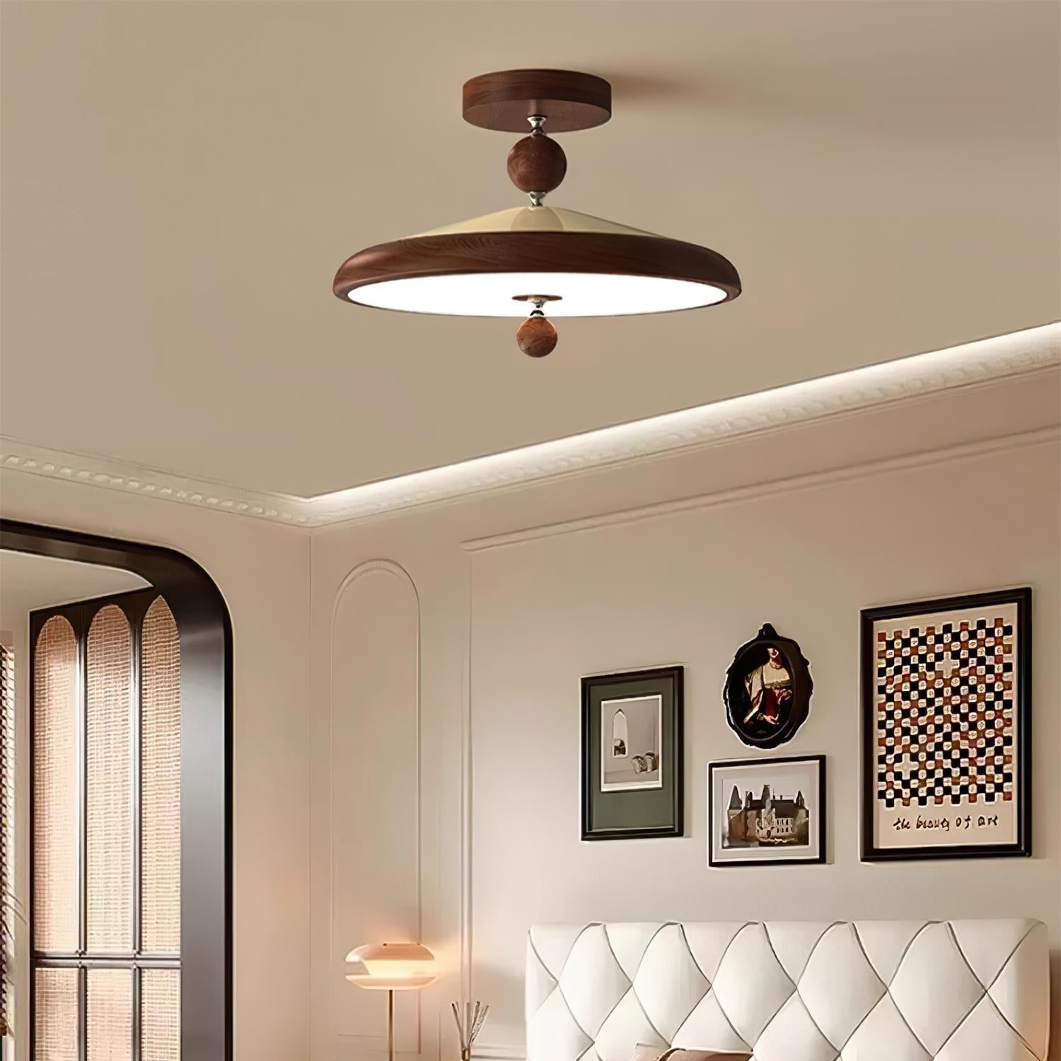 Belano Minimalistische Deckenleuchte aus Holz-Letslighting