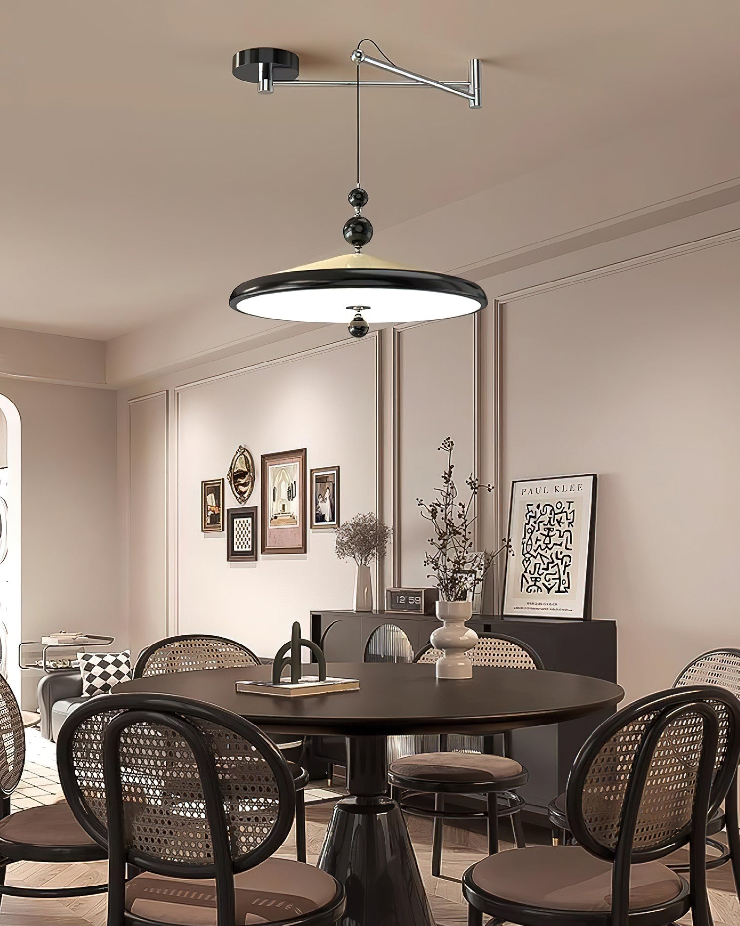 Geyon Pendelleuchte Modern Holz Metall Verstellbar-Letslighting