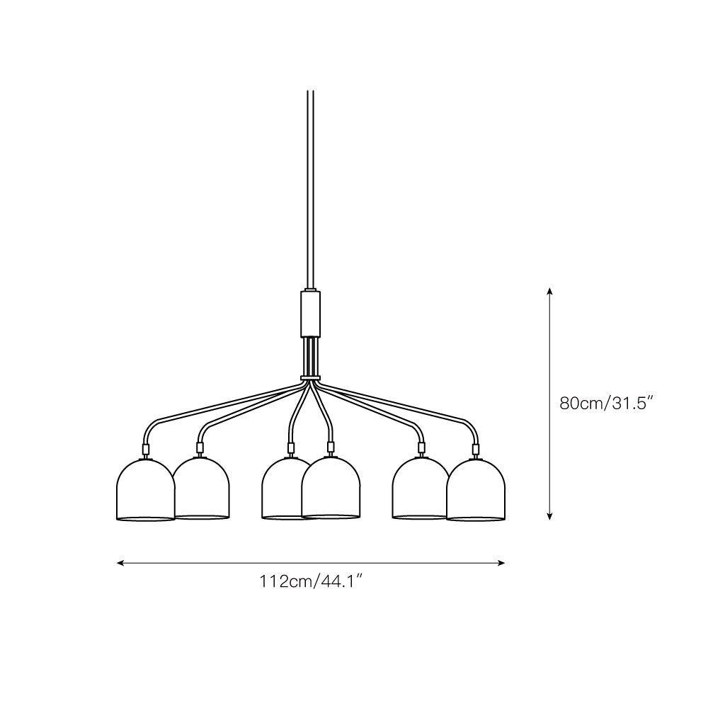 Aursolos Minimalistischer Vintage-Industrie-Kronleuchter-Letslighting