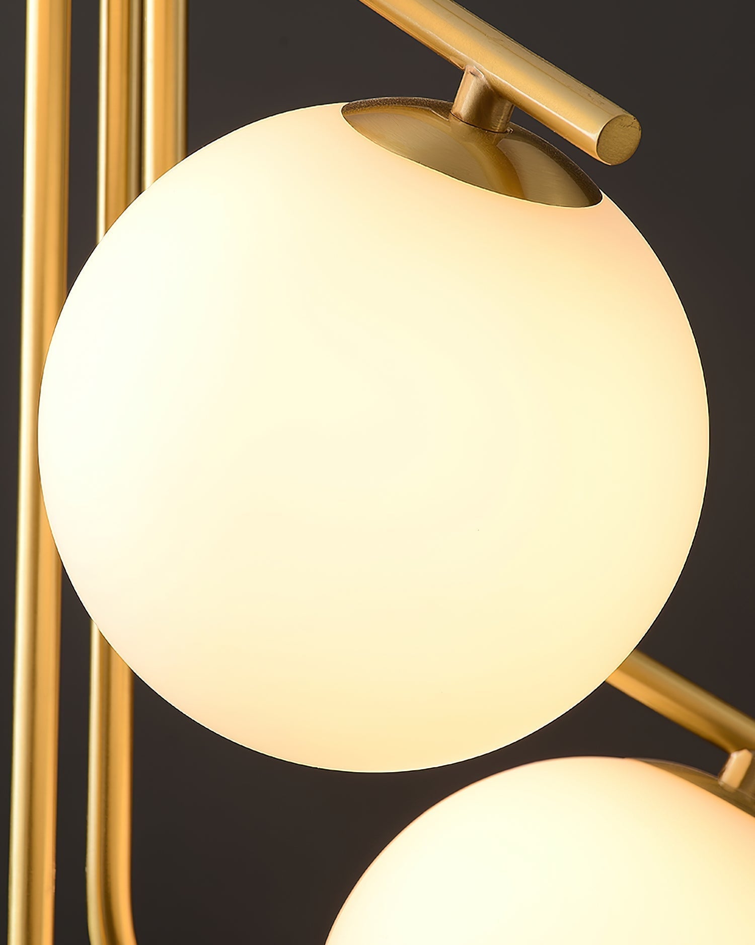 Lustra Kronleuchter Gold Zweig Globus LED-Letslighting