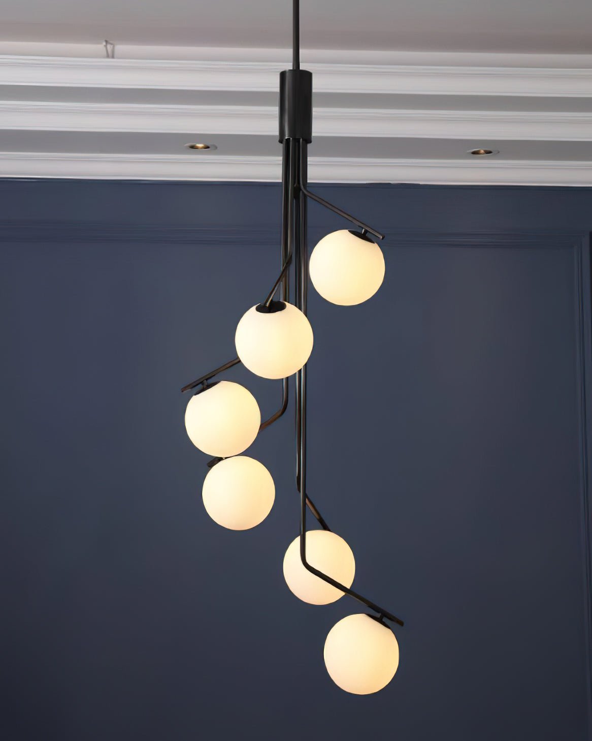Lustra Kronleuchter Gold Zweig Globus LED-Letslighting