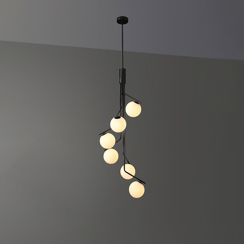 Lustra Kronleuchter Gold Zweig Globus LED-Letslighting