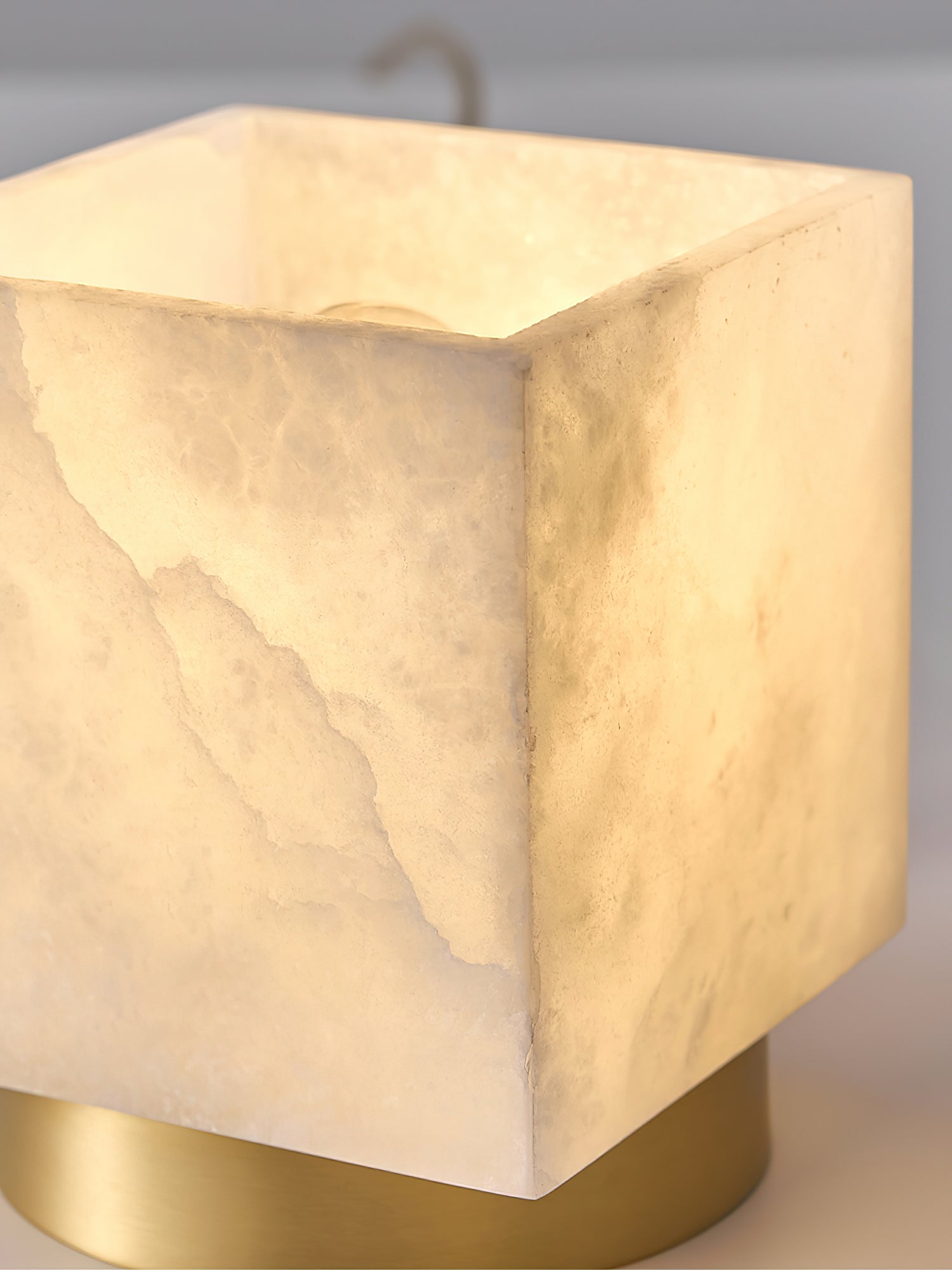 Usilia Modern Minimalist Brass Alabaster Ceiling Light - Letslighting