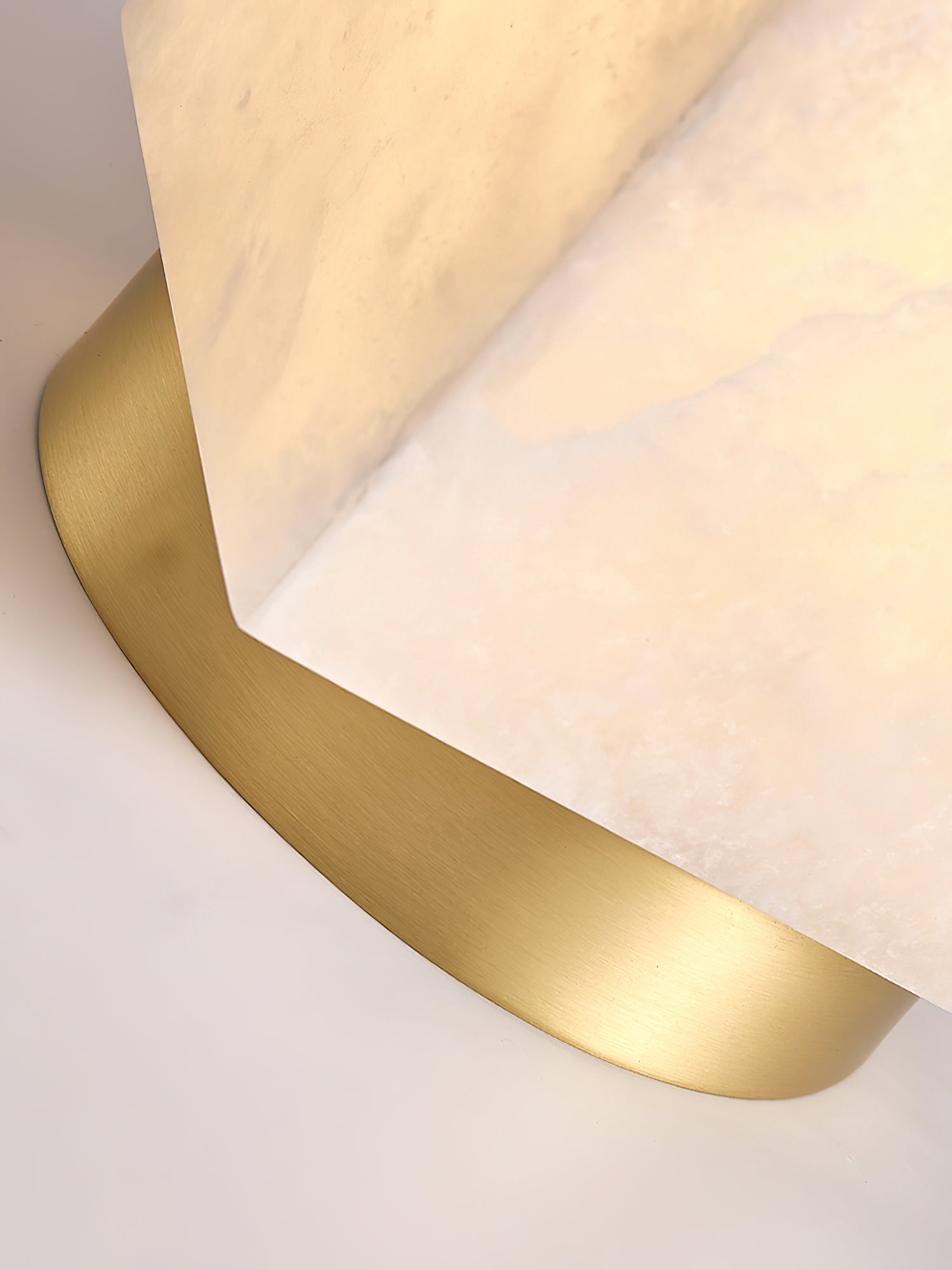 Usilia Modern Minimalist Brass Alabaster Ceiling Light - Letslighting