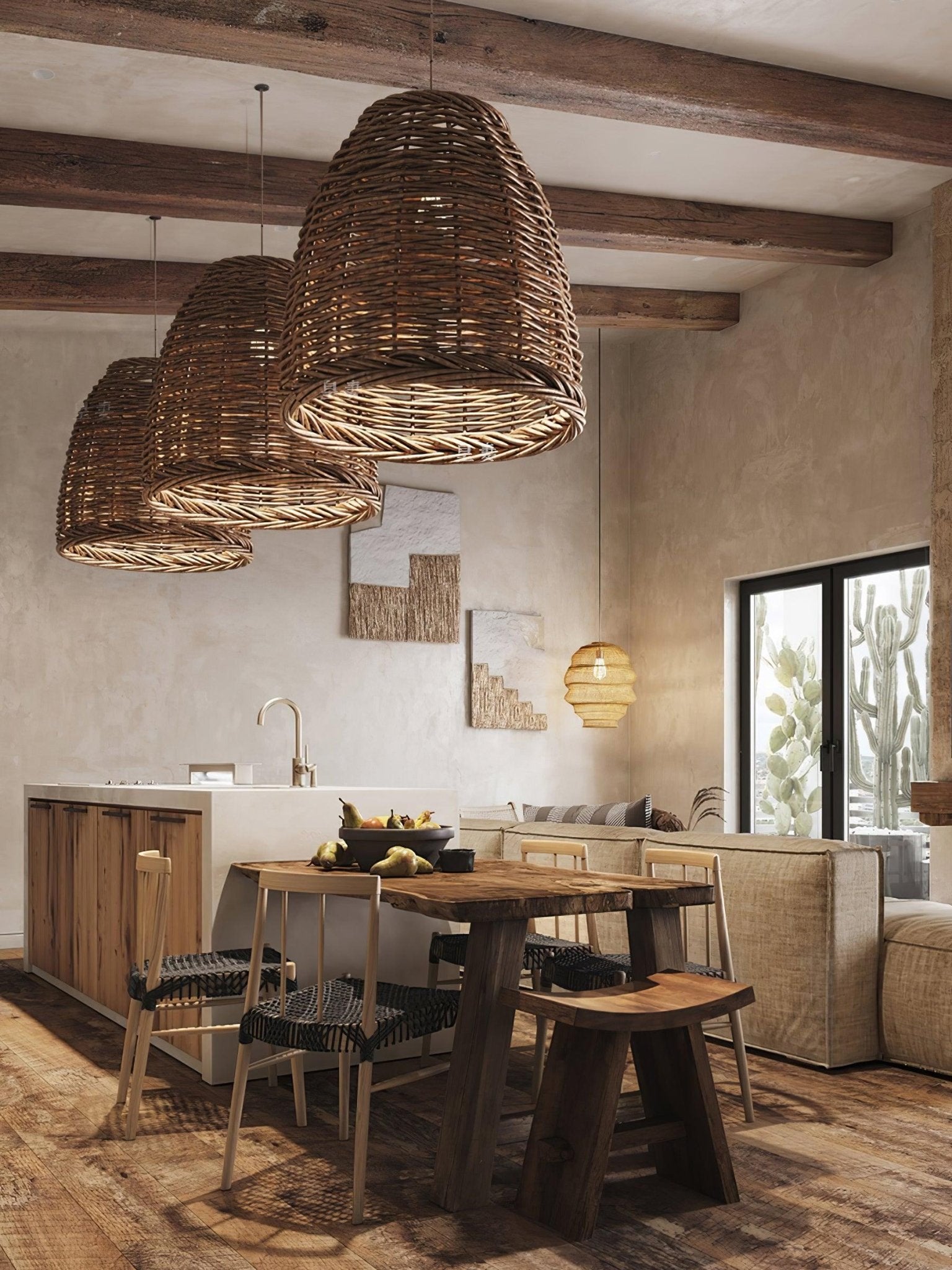 Wickora Vintage Weide Pendelleuchte-Letslighting