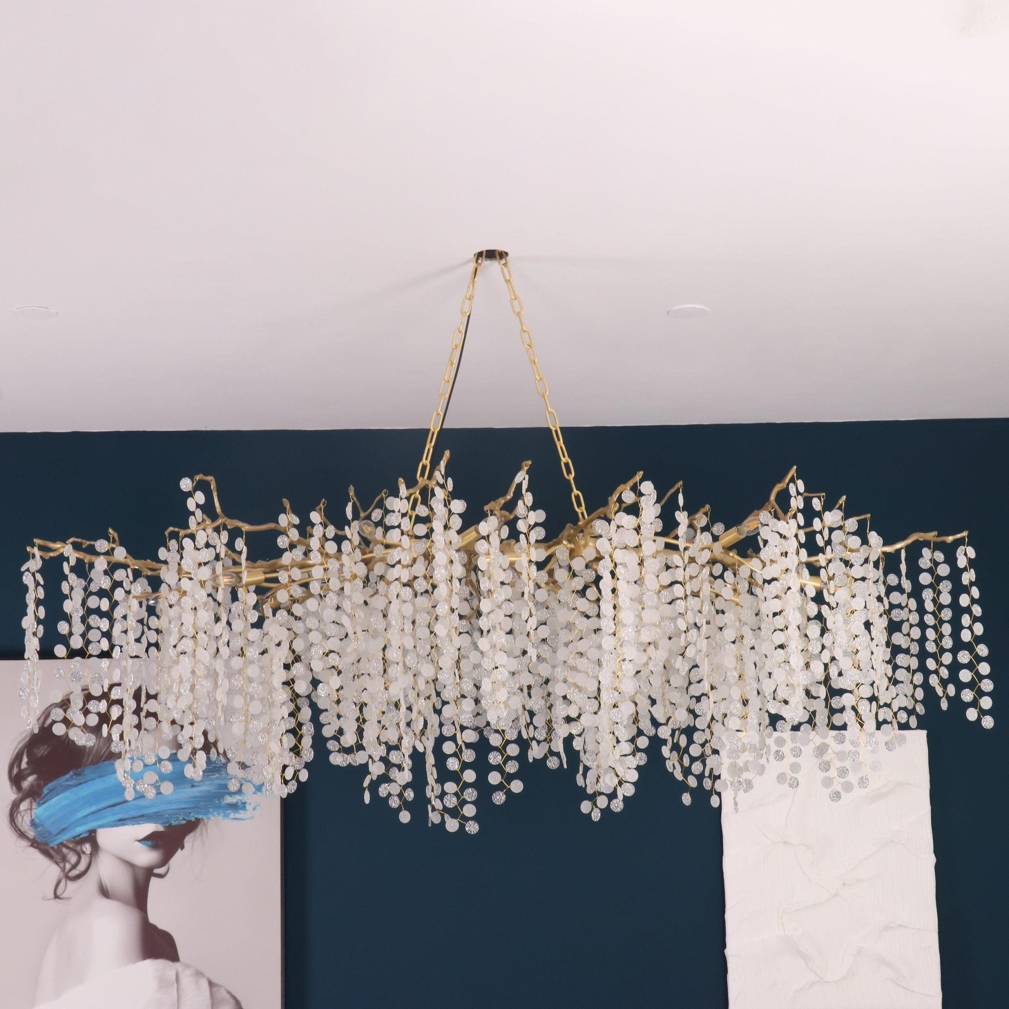 Lustra Pendelleuchte Kristall Tauperle-Letslighting