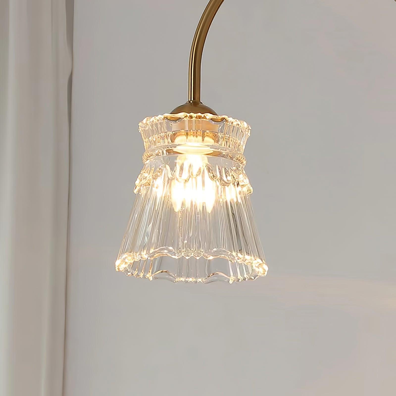 Lustra Kronleuchter Kristallglas Gold Midcentury-Letslighting